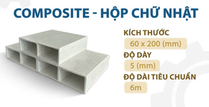 Hộp Nhựa Composite 60x200x5ly